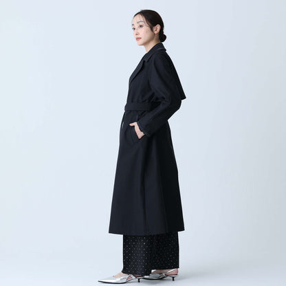 F-JK-10「Three layer」Long coat BLACK