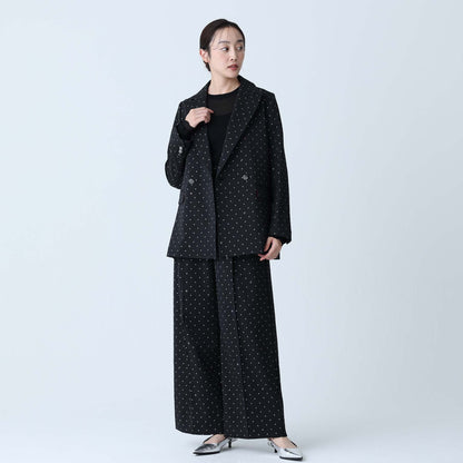 F-JK-09「Stella dot」Relax jacket BLACK×SILVER