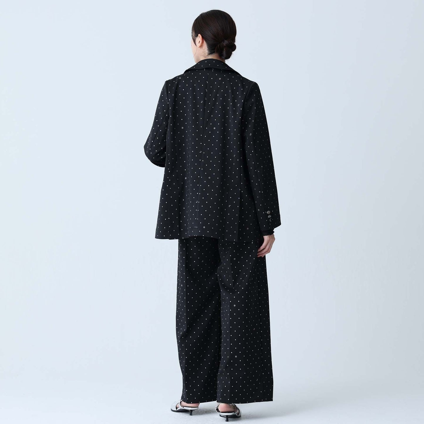 F-JK-09「Stella dot」Relax jacket BLACK×SILVER