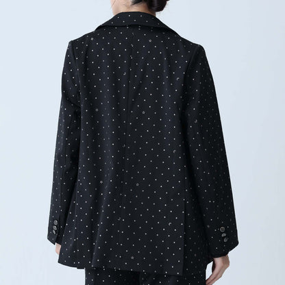 F-JK-09「Stella dot」Relax jacket BLACK×SILVER