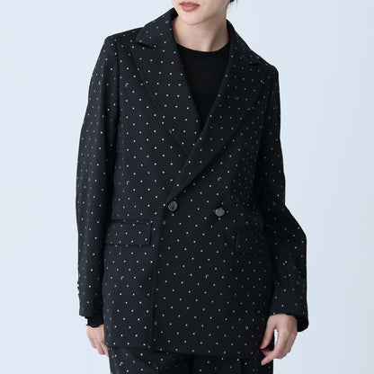 F-JK-09「Stella dot」Relax jacket BLACK×SILVER