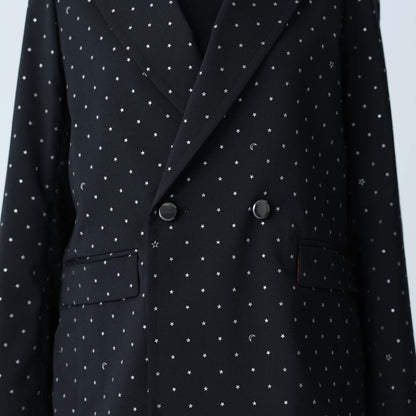 F-JK-09「Stella dot」Relax jacket BLACK×SILVER