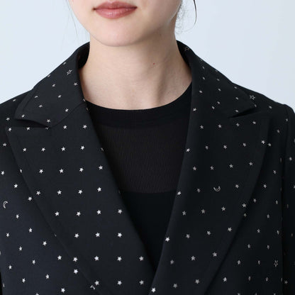 F-JK-09「Stella dot」Relax jacket BLACK×SILVER