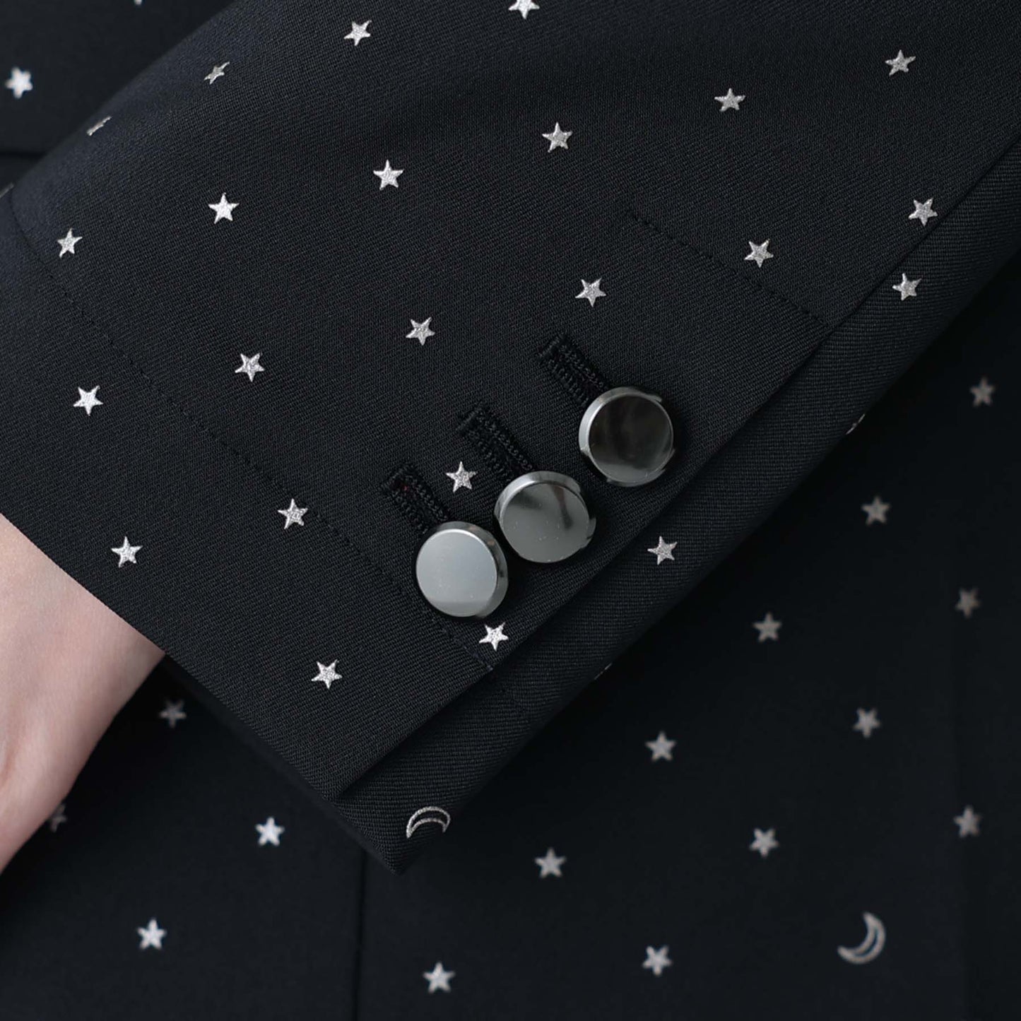 F-JK-09「Stella dot」Relax jacket BLACK×SILVER