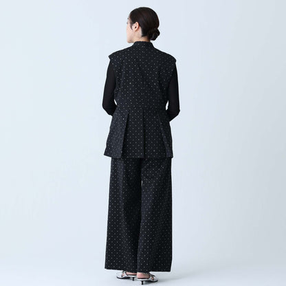 C-BL-83 Robin flower blouse WHITE