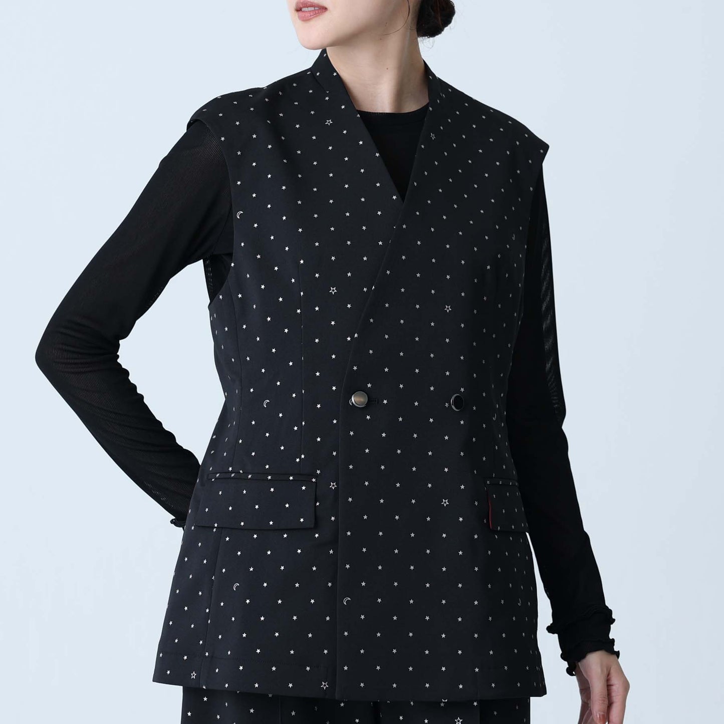 C-BL-83 Robin flower blouse WHITE