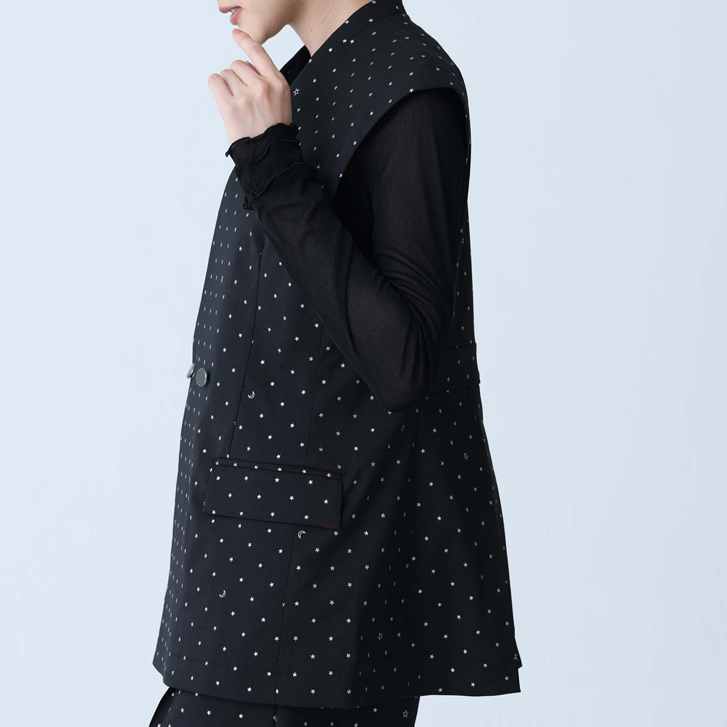 C-BL-83 Robin flower blouse WHITE