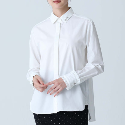 C-BL-83 知更鸟花衬衫 白色