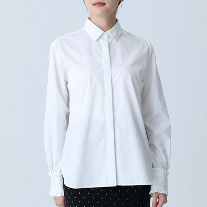 C-BL-83 知更鸟花衬衫 白色