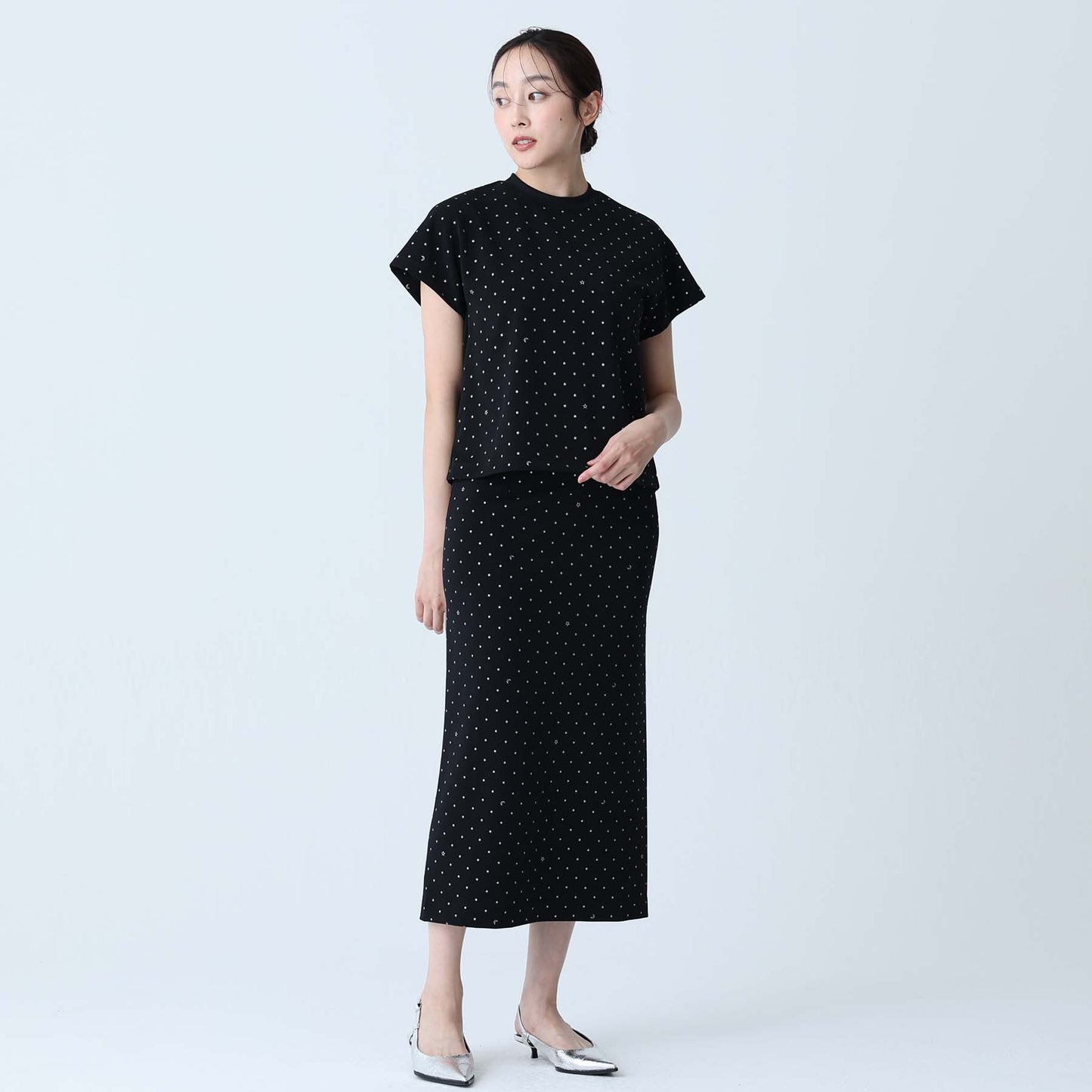 C-BL-83 Robin flower blouse WHITE