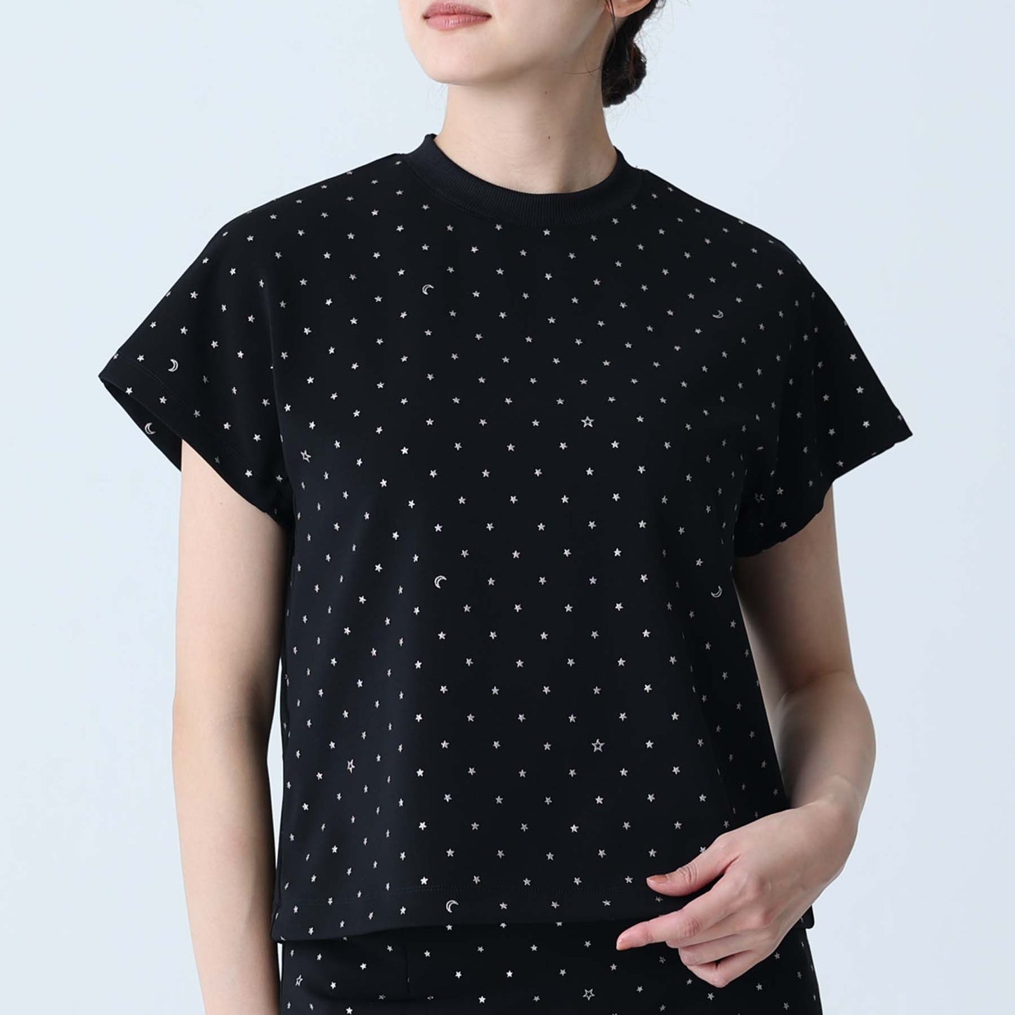 C-BL-83 Robin flower blouse WHITE