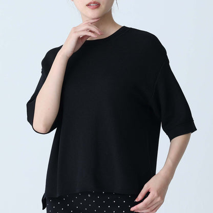 C-BL-83 Robin flower blouse WHITE