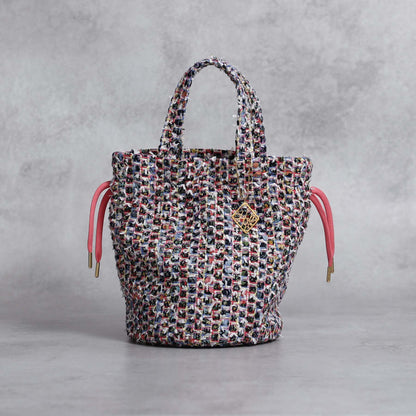 9月上旬～中旬お届け予定F-BG-51「Wreath tweed」Lien bucket 【全2色】
