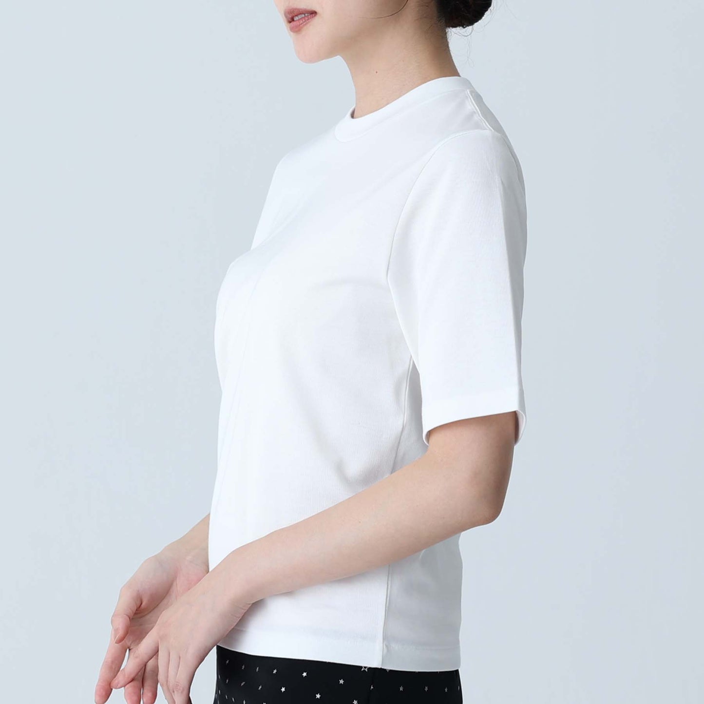 C-BL-83 Robin flower blouse WHITE