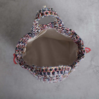 9月上旬～中旬お届け予定F-BG-51「Wreath tweed」Lien bucket 【全2色】
