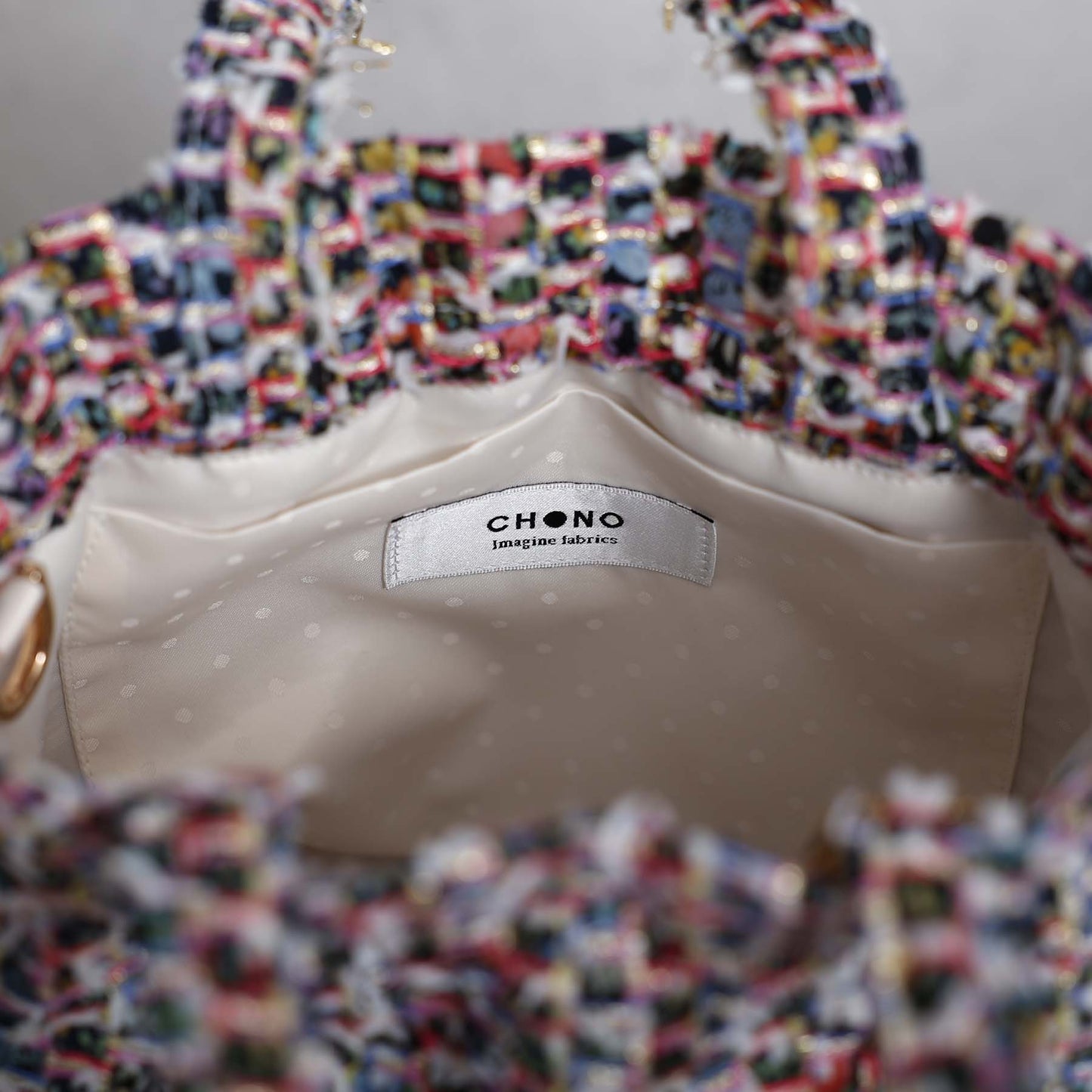 9月上旬～中旬お届け予定F-BG-51「Wreath tweed」Lien bucket 【全2色】