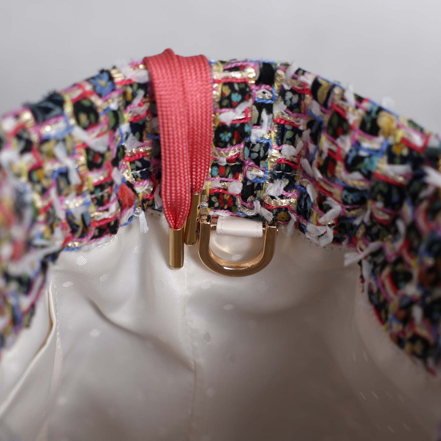 9月上旬～中旬お届け予定F-BG-51「Wreath tweed」Lien bucket 【全2色】