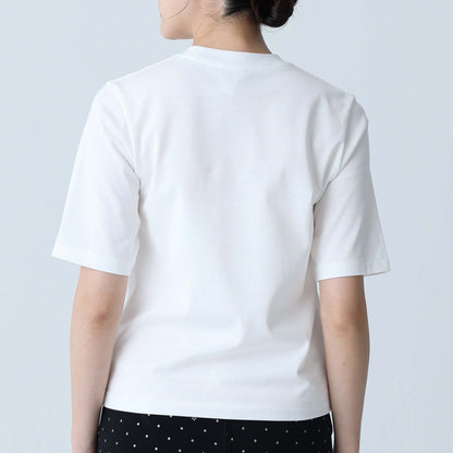 C-BL-83 Robin flower blouse WHITE