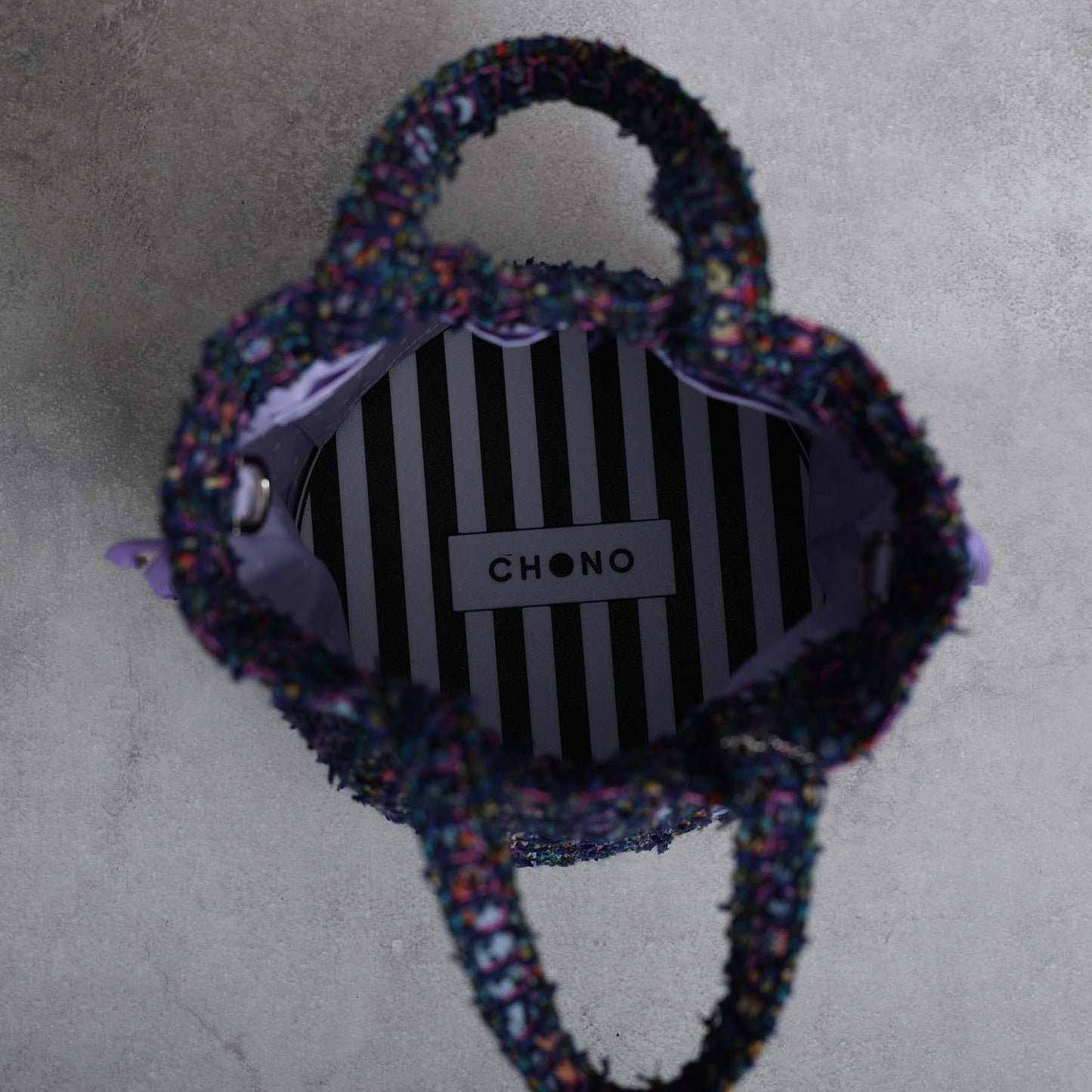 9月上旬～中旬お届け予定F-BG-51「Wreath tweed」Lien bucket 【全2色】