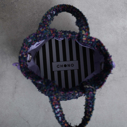 9月上旬～中旬お届け予定F-BG-51「Wreath tweed」Lien bucket 【全2色】