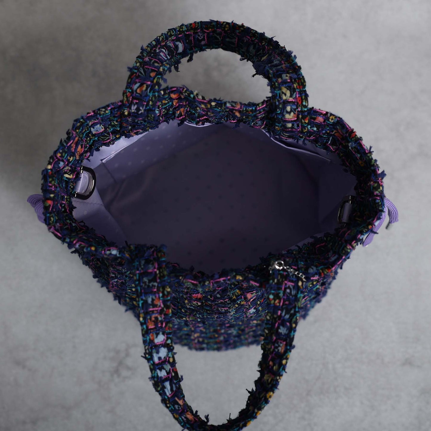 9月上旬～中旬お届け予定F-BG-51「Wreath tweed」Lien bucket 【全2色】