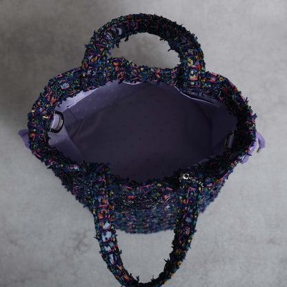 9月上旬～中旬お届け予定F-BG-51「Wreath tweed」Lien bucket 【全2色】