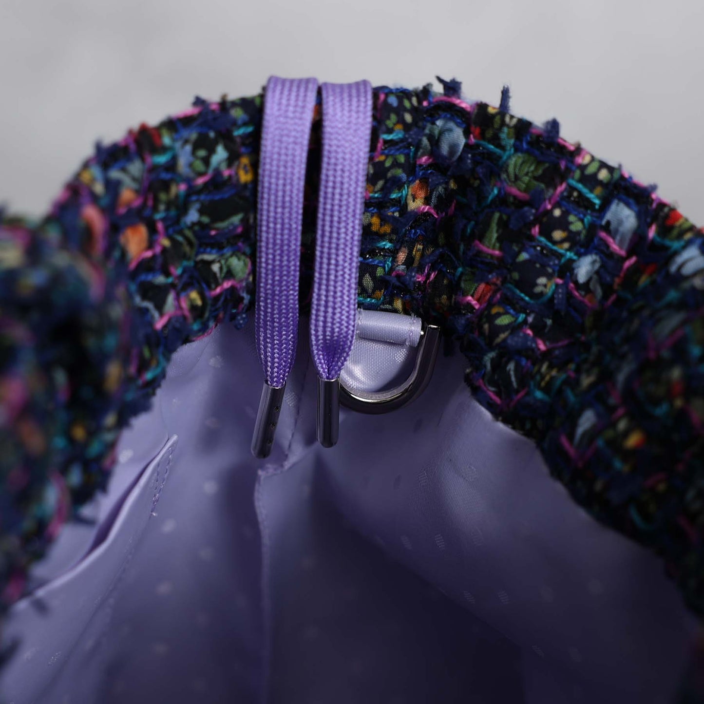 9月上旬～中旬お届け予定F-BG-51「Wreath tweed」Lien bucket 【全2色】
