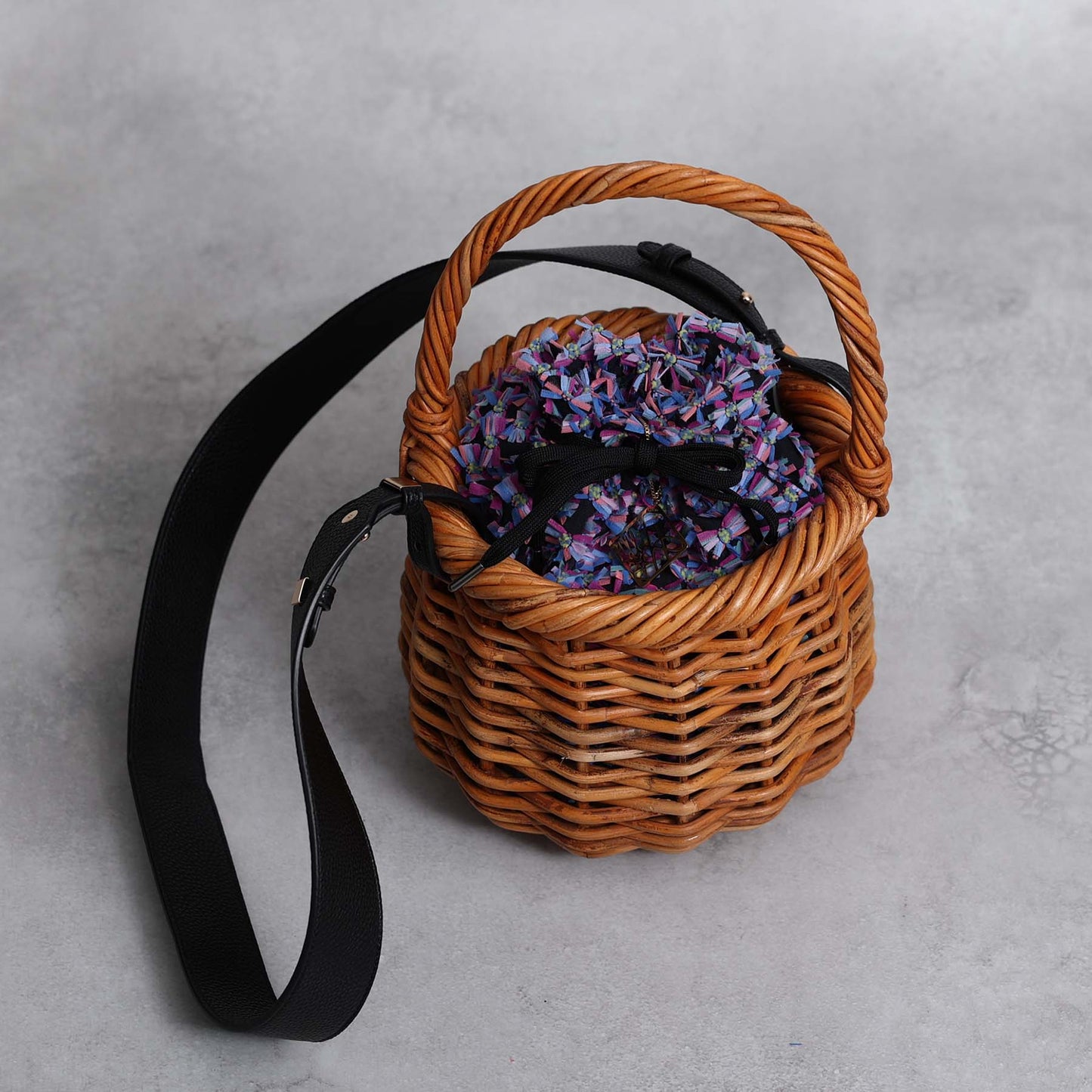9月上旬～中旬お届け予定F-BG-52「Feather flower jacquard」Lien bucket 【全1色】
