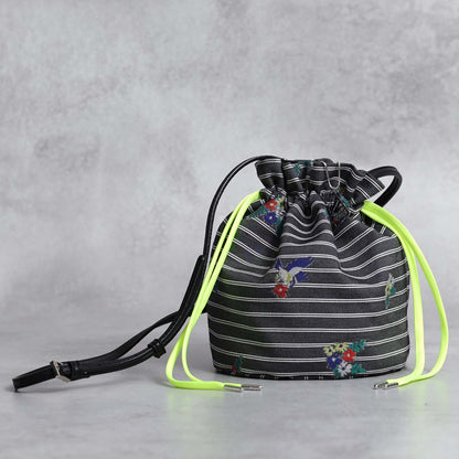 9月上旬～中旬お届け予定F-BG-53「Robin stripe」Lien bucket 【全1色】