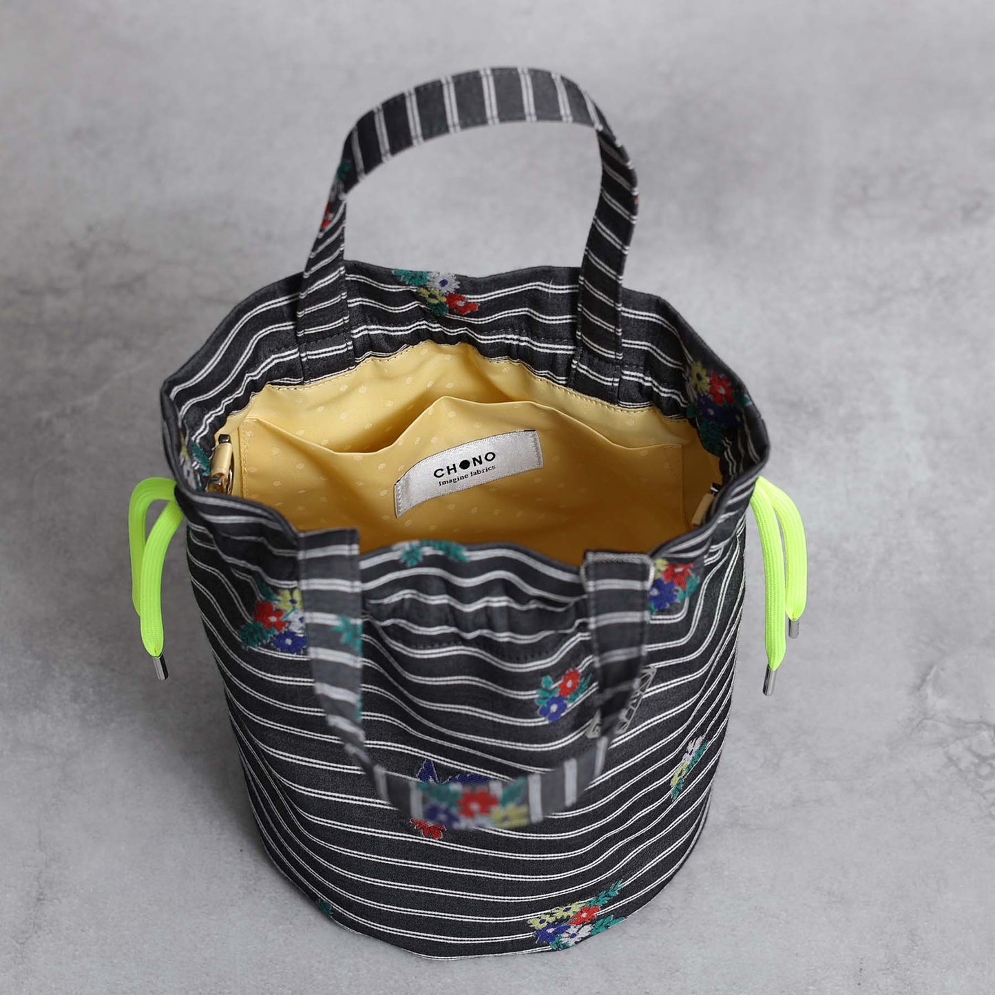 9月上旬～中旬お届け予定F-BG-53「Robin stripe」Lien bucket 【全1色】