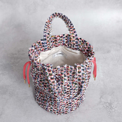 9月上旬～中旬お届け予定F-BG-51「Wreath tweed」Lien bucket 【全2色】
