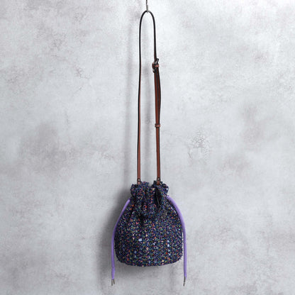 9月上旬～中旬お届け予定F-BG-51「Wreath tweed」Lien bucket 【全2色】