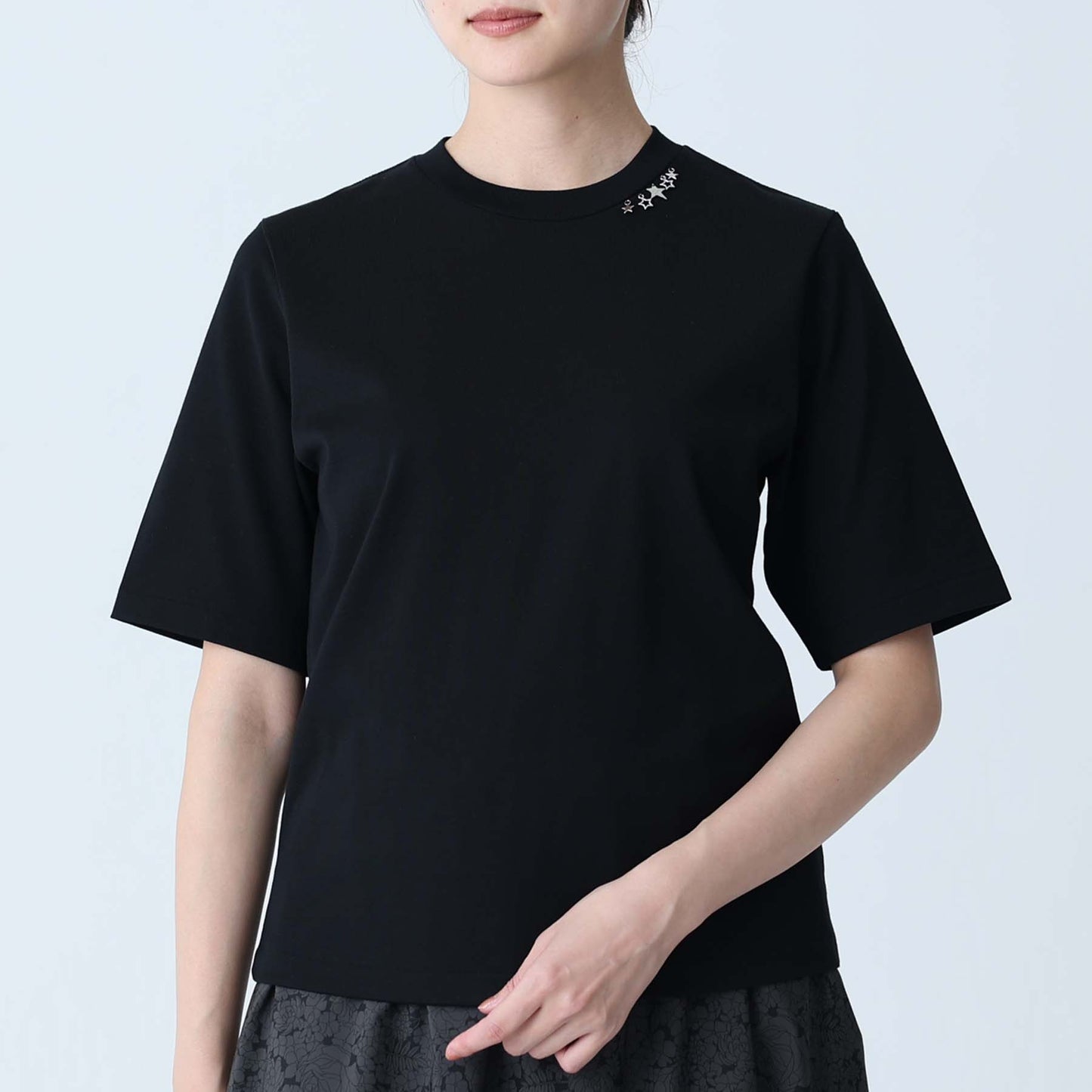 C-BL-83 Robin flower blouse WHITE