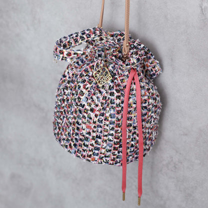 9月上旬～中旬お届け予定F-BG-51「Wreath tweed」Lien bucket 【全2色】
