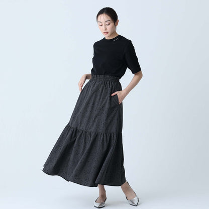 C-BL-83 Robin flower blouse WHITE