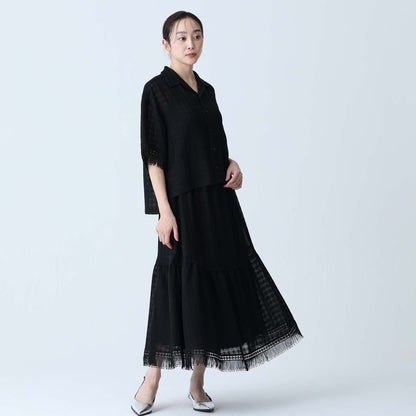 C-BL-83 Robin flower blouse WHITE