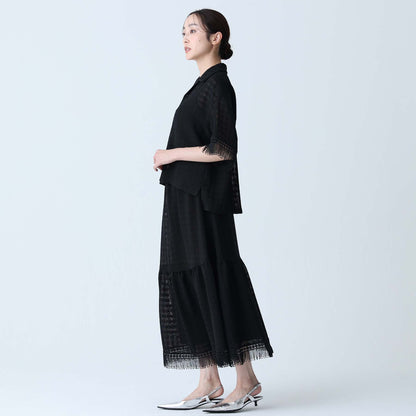 C-BL-83 Robin flower blouse WHITE