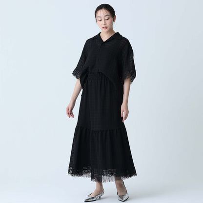 C-BL-83 Robin flower blouse WHITE