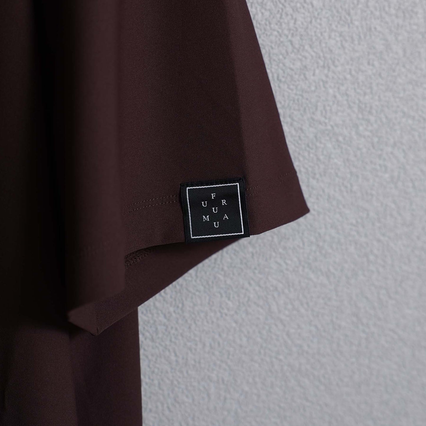 F-DR-04「Dry tricot knit」Straight dress【BROWN】