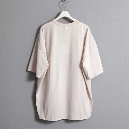 F-CS-10E「Snowmelt knit」Logo tee【BEIGE】