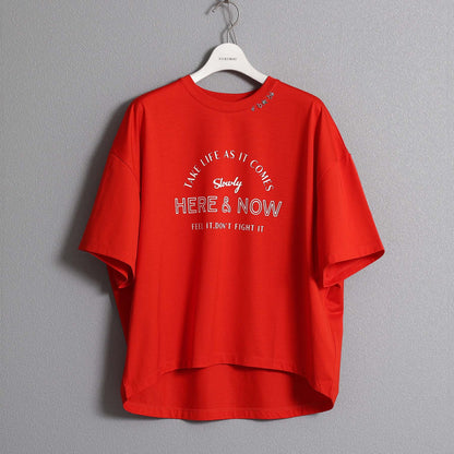 F-CS-10H「Snowmelt knit」Logo tee【RED】