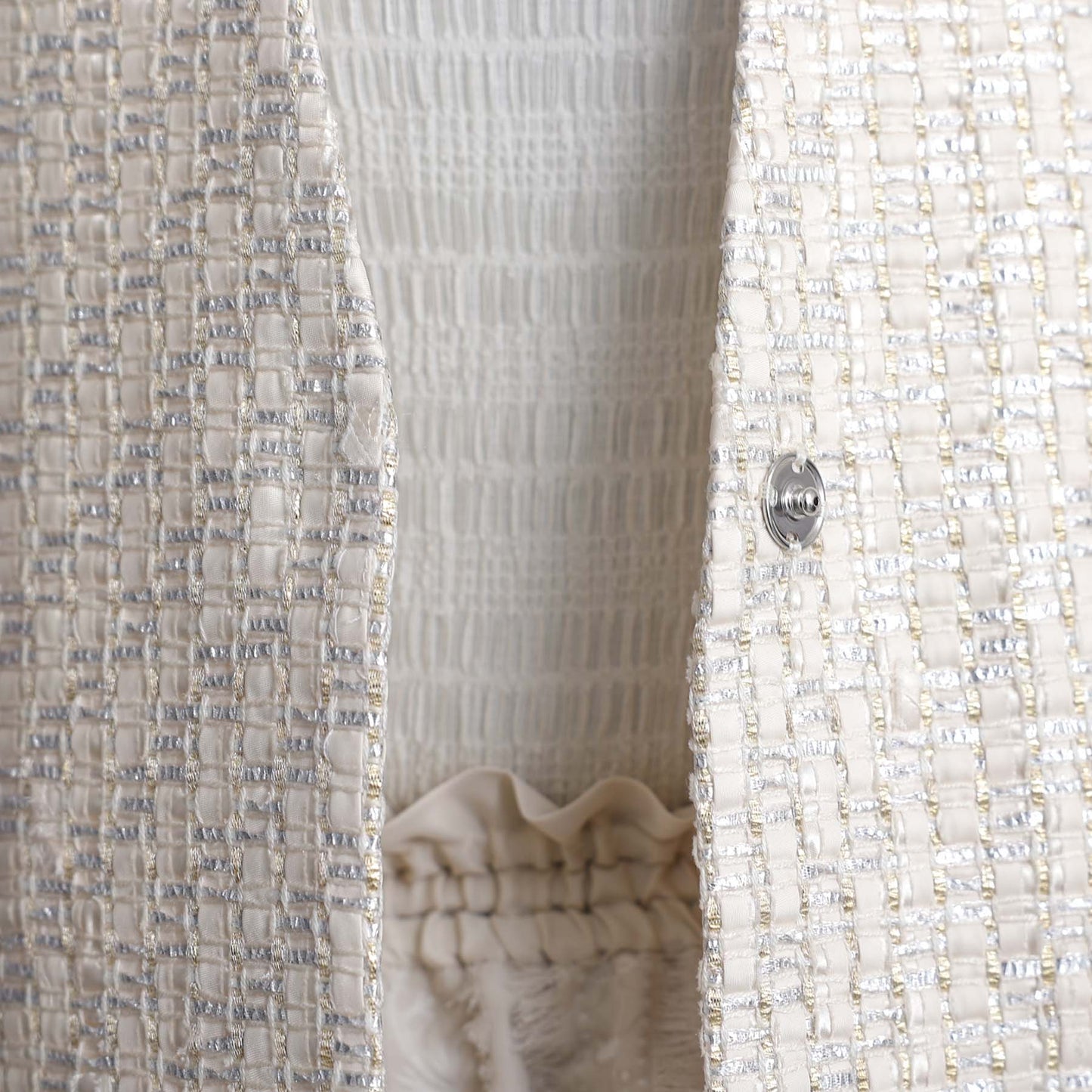 C-BL-83 知更鸟花衬衫 白色