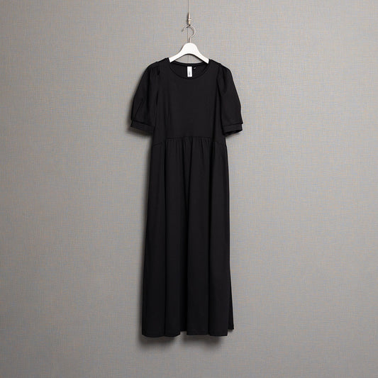 C-OP-63B「Whip smooth」Long dress BLACK