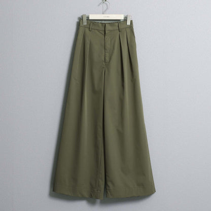 F-PT-08「Function chino」Tuck wide pants KAHKI