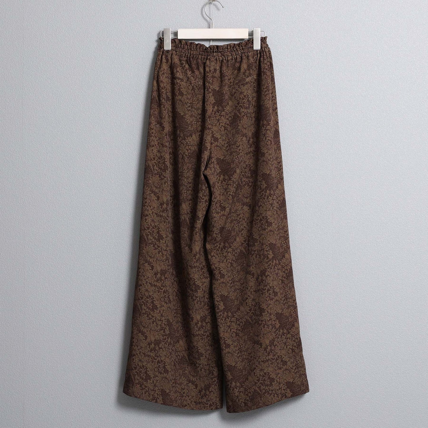 F-PT-09「Avinea」Easy wide pants BROWN
