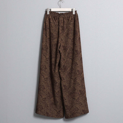 F-PT-09「Avinea」Easy wide pants BROWN