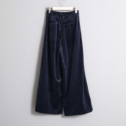 2026AW【11月中旬お届け予定】 F-PT-14「Velvet twill」Tuck wide pants【全4色】