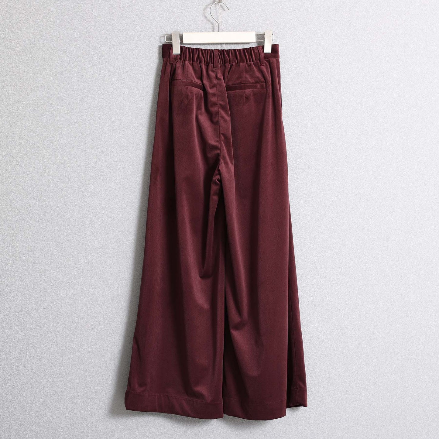 2026AW【11月中旬お届け予定】 F-PT-14「Velvet twill」Tuck wide pants【全4色】