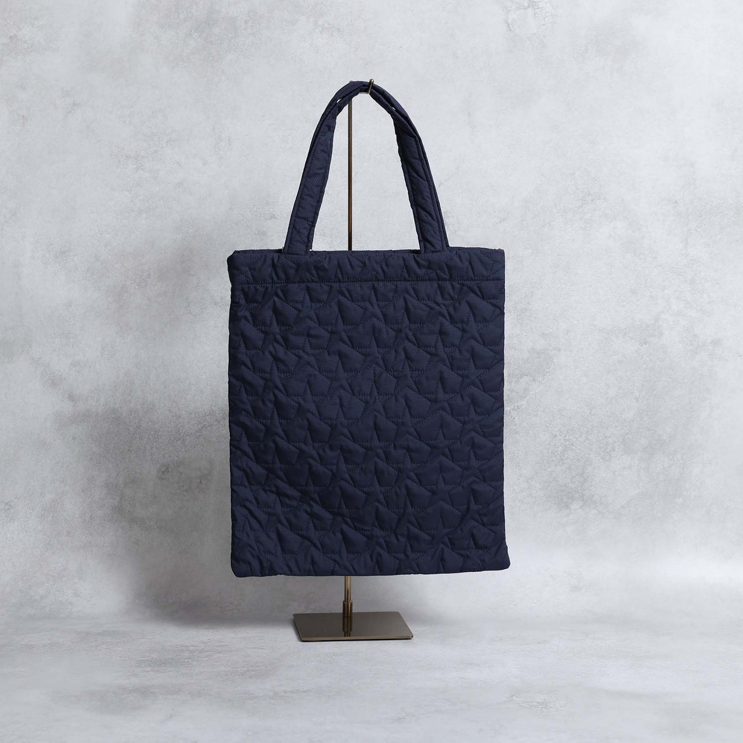 C-BG-11「Stella quilt（裏地なしキルティング）」Tote Bag NAVY&KHAKI
