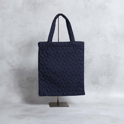 C-BG-11「Stella quilt（裏地なしキルティング）」Tote Bag NAVY&KHAKI